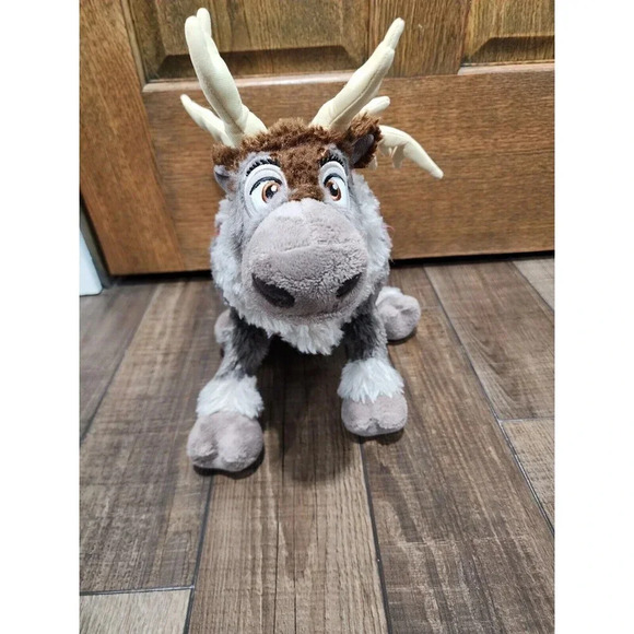 Sven Disney Store Frozen Reindeer Plush 17” Stuffed Animal Poseable - Picture 2 of 6